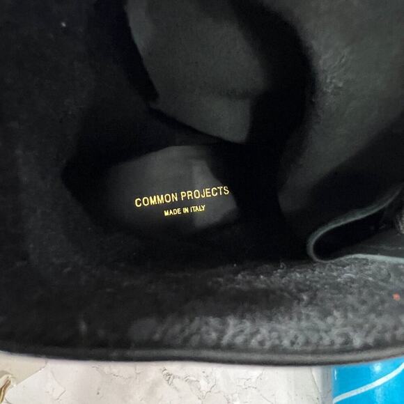 NEW Common Projects Black Soft Leather Technical Boot 2325 42 7547 MADE IN ITALY - Picture 7 of 16